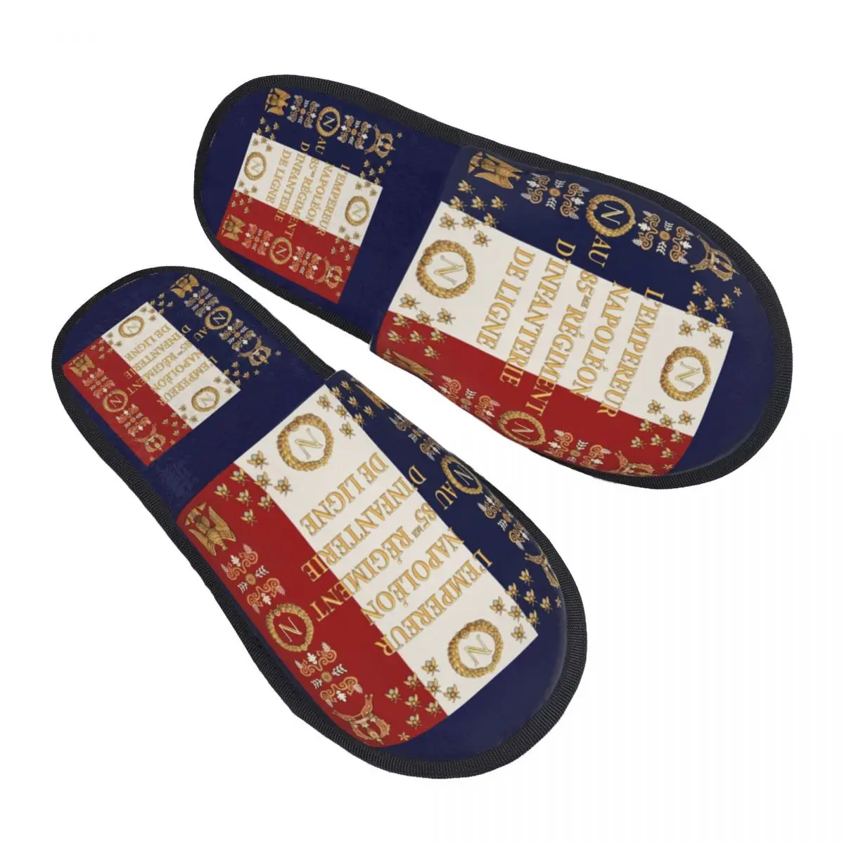 

Custom Napoleonic French 85th Regimental Flag REMASTERED House Slippers Soft Warm Memory Foam Fluffy Slipper Indoor Shoes