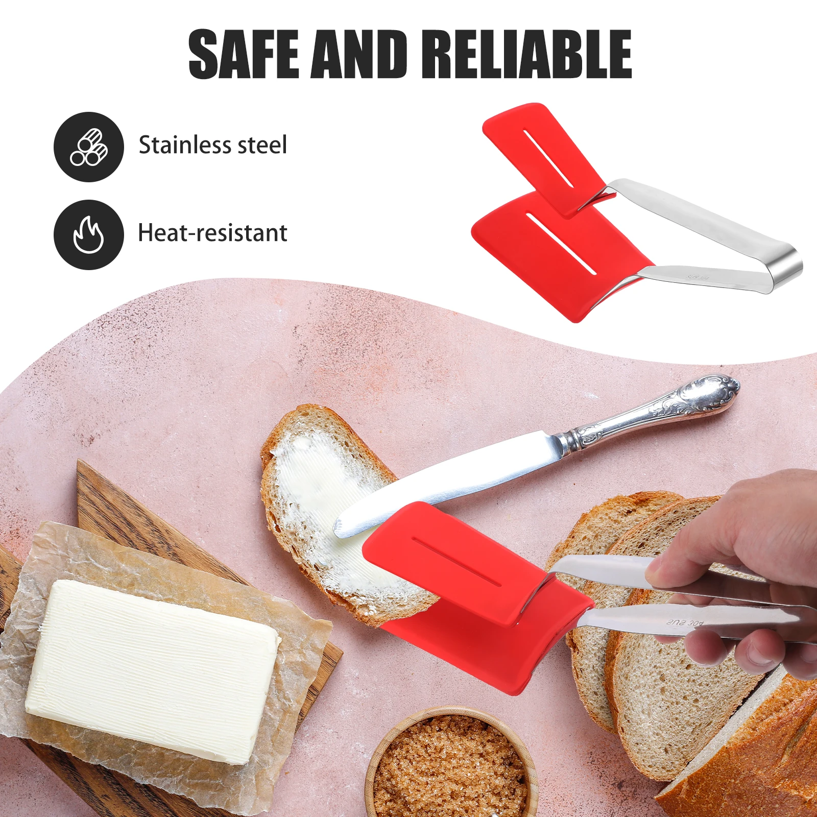 

Steak Tongs Barbecue Food Clamp Stainless Steel Grill Multipurpose for Serving Cooking Lengthen Bbq