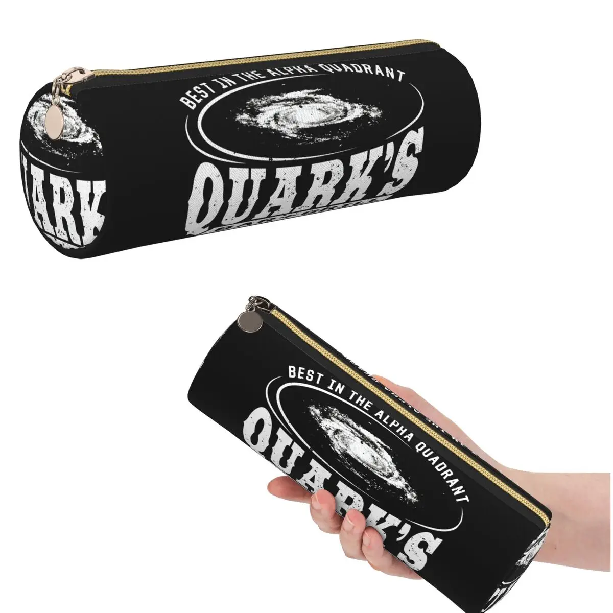 Deep Space 9 Quarks Bar Federmäppchen für Kinder, Geschenke, zylindrische Stiftbox, Stifttasche, Stifthalter