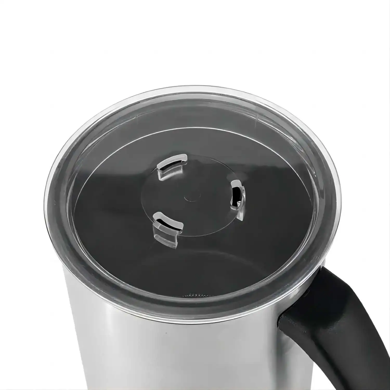 رغوة الحليب الكهربائية الأوتوماتيكية لتدفئة الحليب وتدفئة الشوكولاتة المصقولة المصنوعة من الفولاذ المقاوم للصدأ المنزلية 4 في 1 رغوة الحليب #4