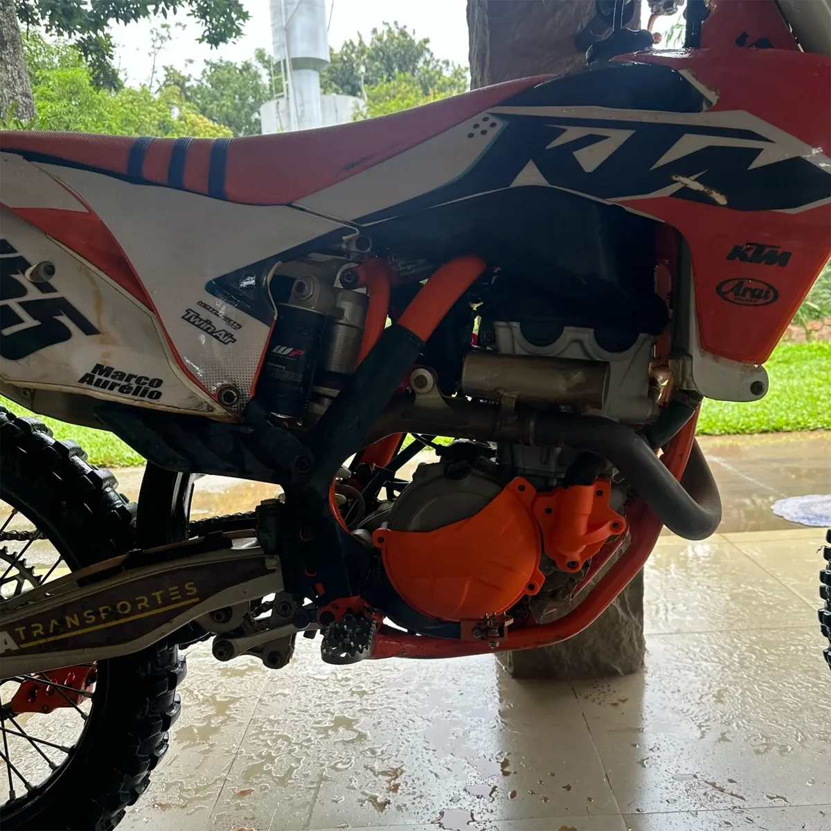 Clutch Cover Protection Cover Water Pump Cover Protector for KTM 250 350 SXF EXCF XCF XCFW FREERIDE 2011 2012 2013 2014-2016