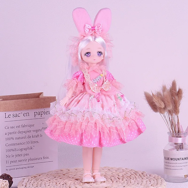 가오얀 6분용 30cm BJD 인형 드레스 로리타 스커트 소녀 공주 장난감 단품 아기 옷 (인형 제외)