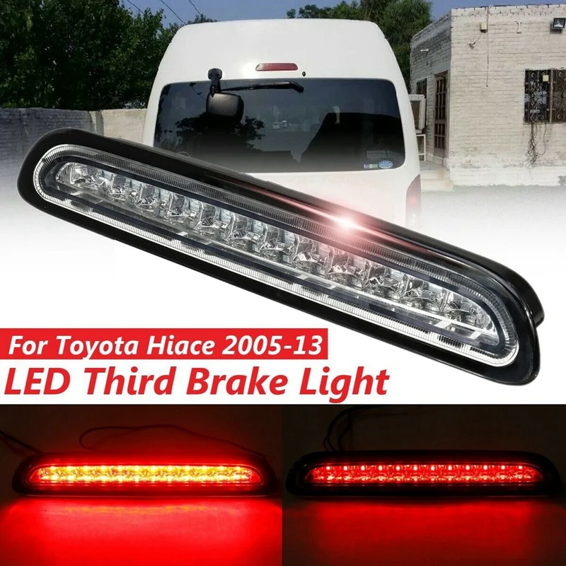 AU04 -3Rd 12-LED Rear Tail Stop Light High Mount Lamp For Toyota Hiace/Commuter 2005-2013