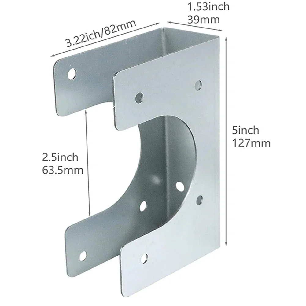 20PCS Metal Stud Shoes For Single Wood Studs For Up To 2-1/2 Inch Pipes Silver For The Front Of Wooden Studs Home Hardware