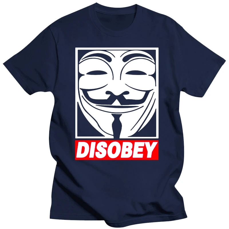 Disobey V For Vendetta Guy Fawkes Movie Comic Inspired T Shirt S - 2Xl Tee Tshirt Tee Shirt