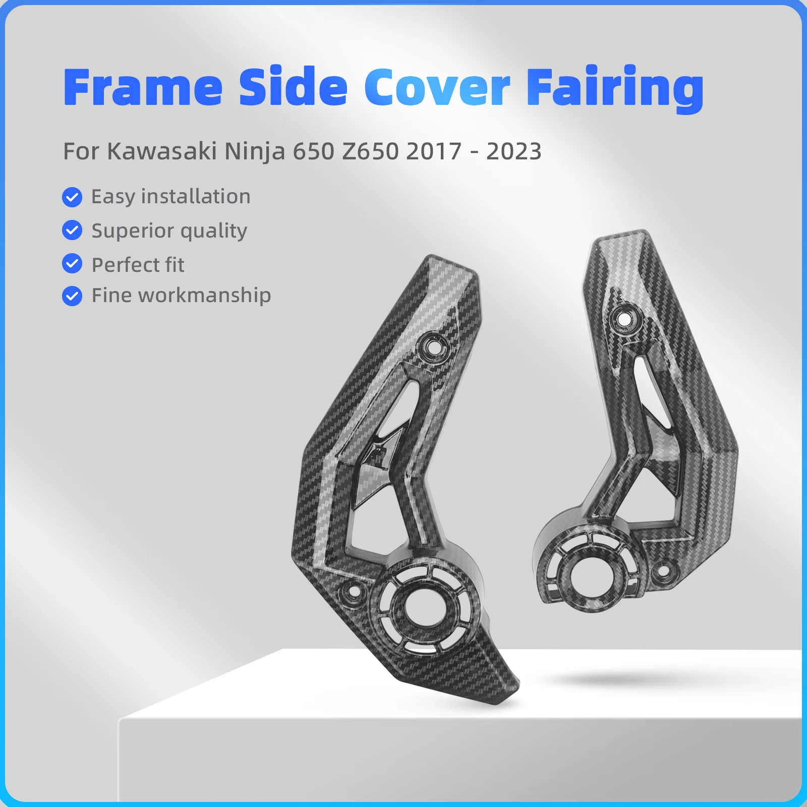 

Fit For Kawasaki Z650 Ninja650 2017 2018 2019 2020 2021 2022 2023 Ninja 650 Motorcycle Frame Panel Fairing Side Cover Cowl Z-650