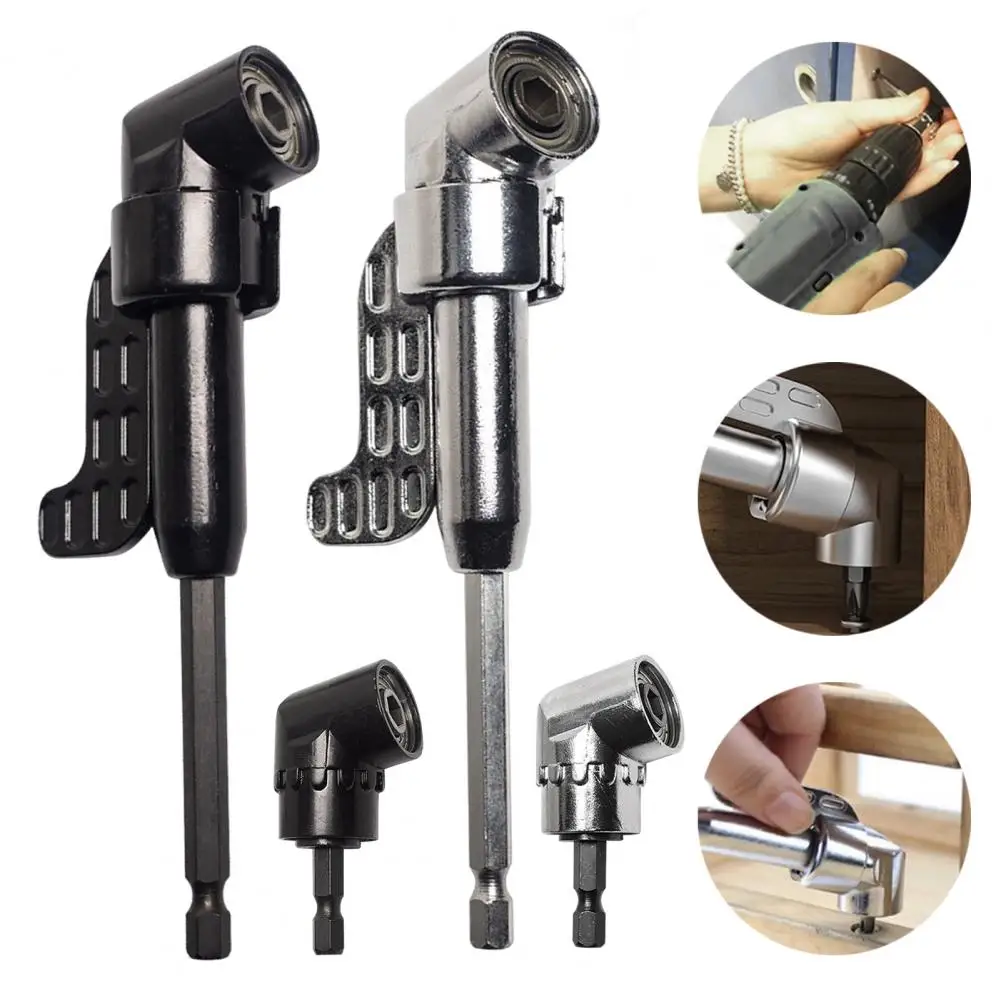 105 Degree Right Angle Drill Adapter Rotatable Hex Shank Driver Angle Drill Attachment for Universal for Tight