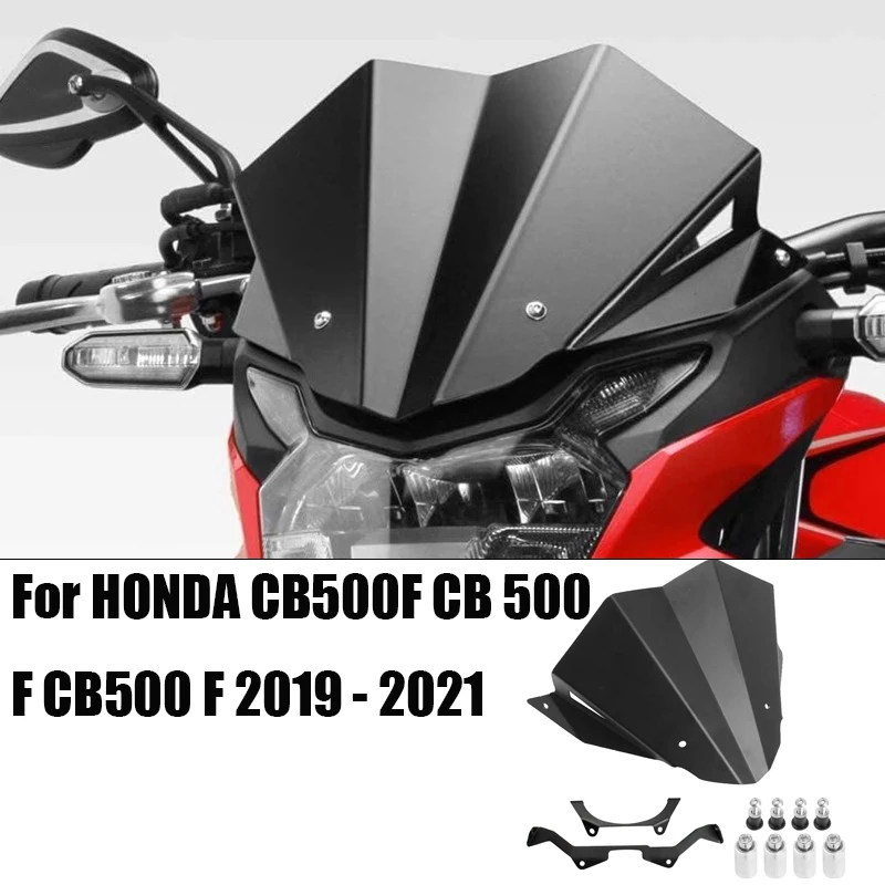 

Motorcycle Accessories Aluminum Windscreen Windshield Wind Shield Deflector Fits For HONDA CB500F CB 500 F CB500 F 2019 - 2021