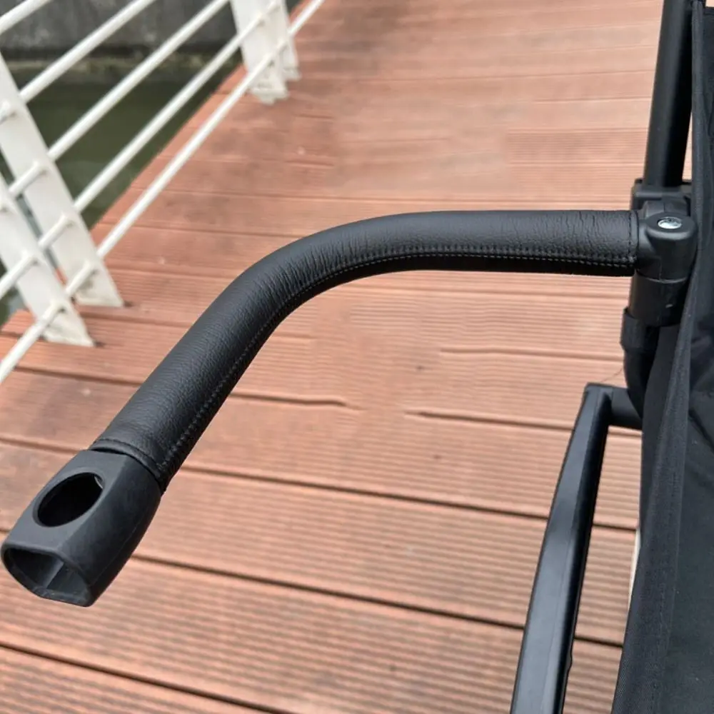 

PU Cover Handle Baby Stroller Accessories Stroller Fence Handlebar Armrest Bumper Bar Zipper EVA Pushchair Front Bumper Trolley