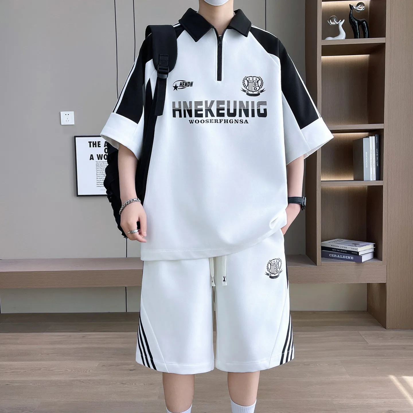 conjunto-deportivo-casual-de-verano-para-hombre-estilo-universitario-camiseta-de-manga-corta-y-pantalones-cortos-conjunto-de-dos-piezas-a-la-moda-fibra-de-poliester