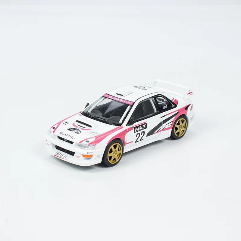 طراز سيارة رياضية صغير من سبيكة GT ، سيارة Impreza WRC98 سباق جولة دي كور ، #22 ، #22 ، #1.2 ، LHD