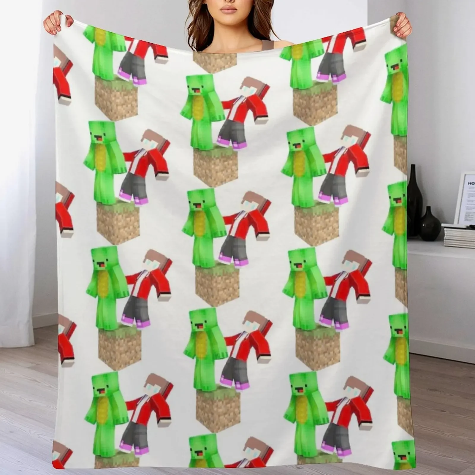

Maizen Throw Blanket Custom Flannel Fabric sofa bed Large Blankets