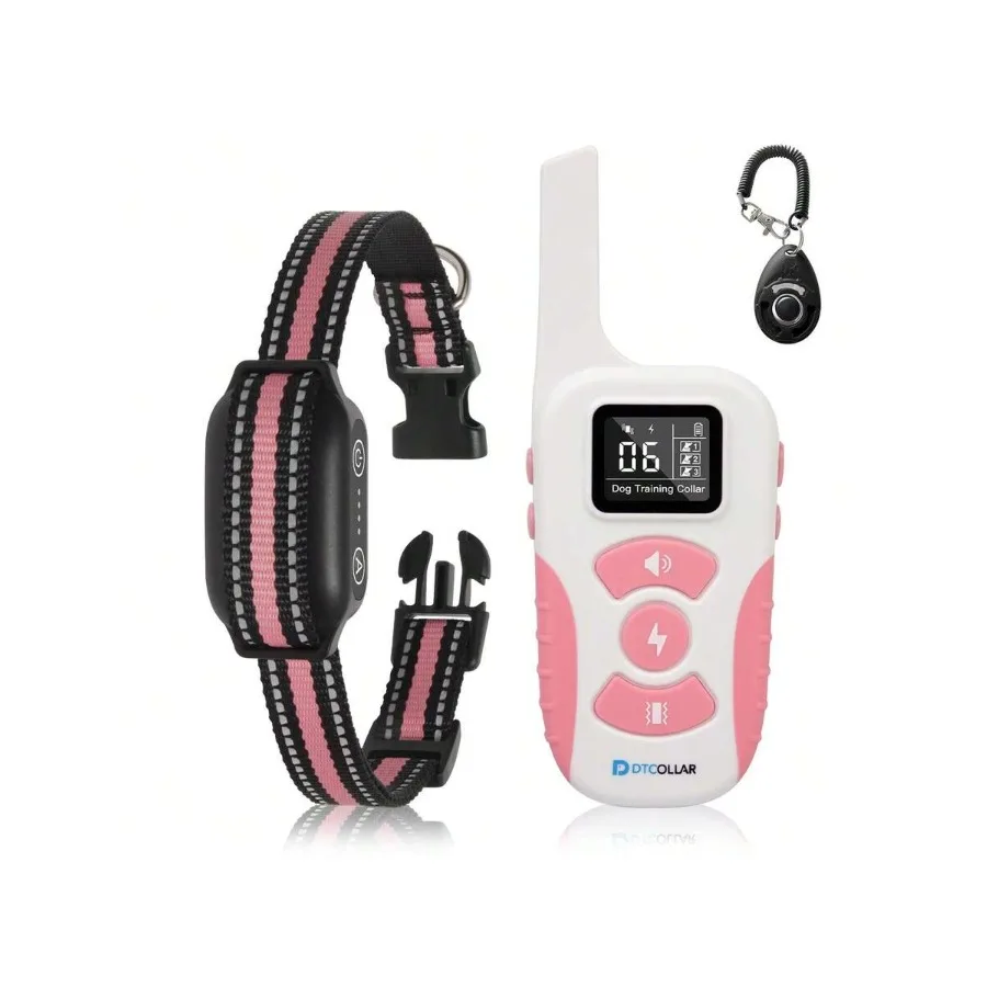 

2-In-1 Dog Bark Collar With Remote, Bark And Shock Collar Combo, 3300Ft Dog Training Collar - Auto Anti, 4 Dog Training ModesBa