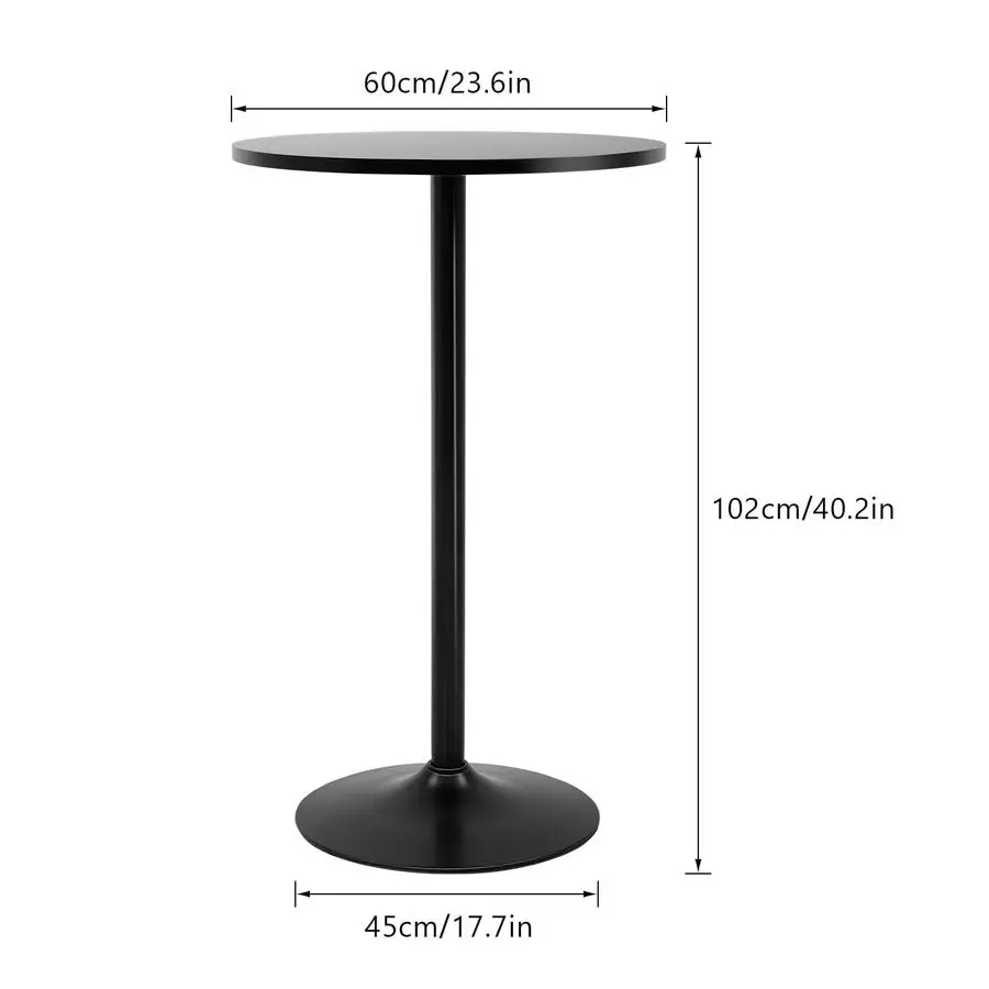 Bistro Pub Table 40 Inch Height Cocktail Table Round Bistro Bar Table for Home and Kitchen Dining