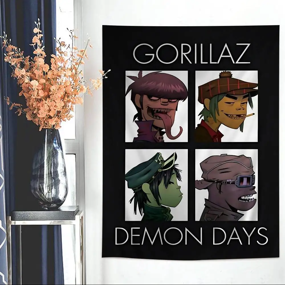 

Классические популярные G-GorillazS Virtual Band хиппи настенные гобелены богемные настенные гобелены Мандала INS домашний декор