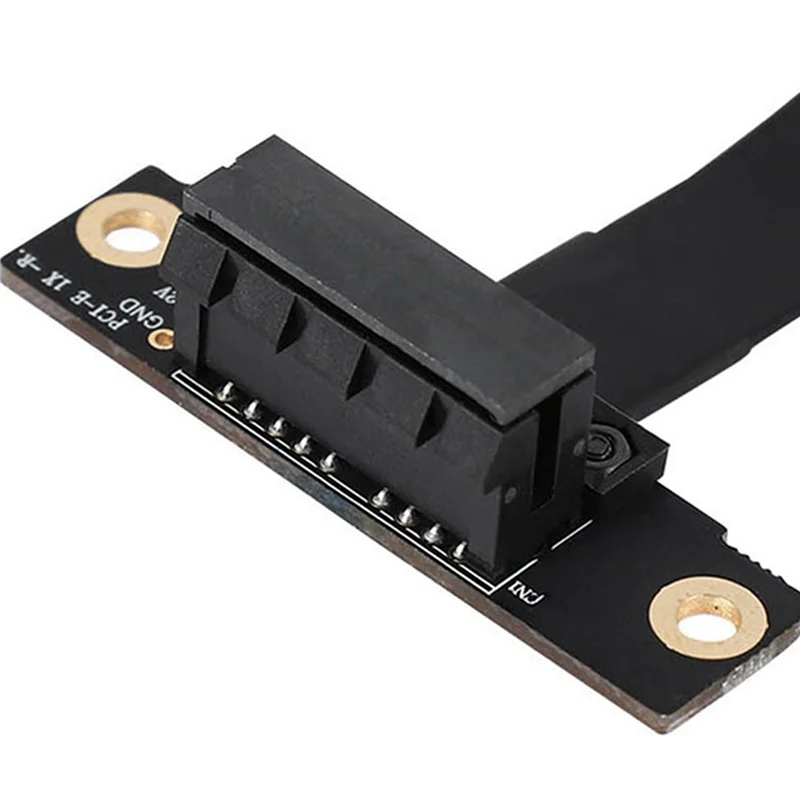 ABT-8X 90 درجة Pci-E Pci Express 1X إلى 1X فتحة الناهض بطاقة محول موسع الشريط محول تمديد كابل Pci-E X1
