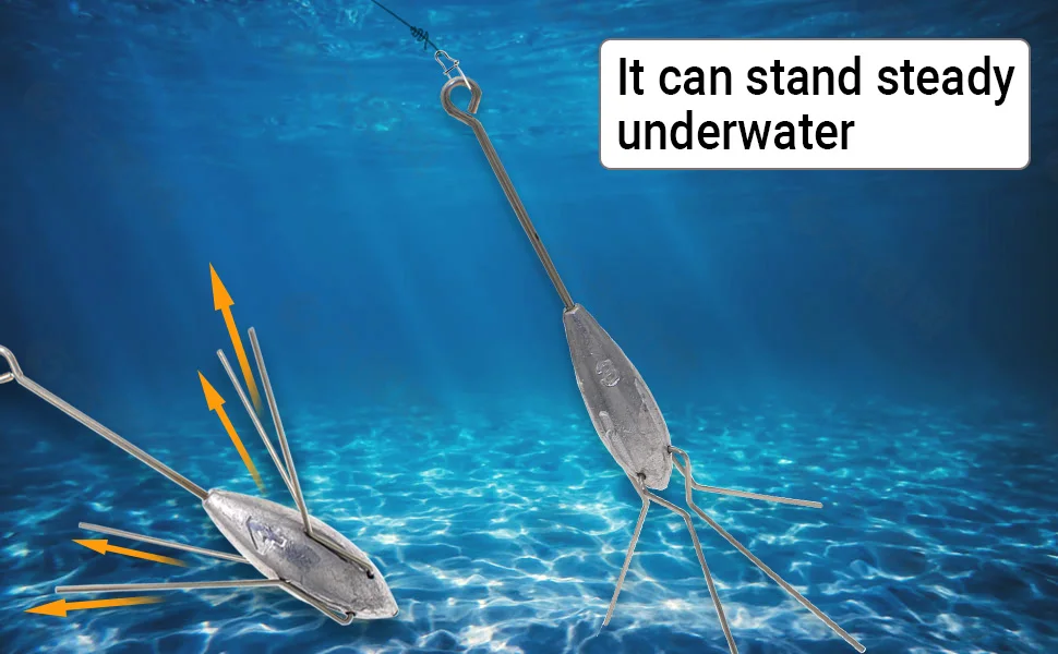 Sputnik Sinker Long Tail Angelgewichte Anti-Snag Surf Casting Spider Sinker für Süßwasser-Salzwasser-Ozean-Strandguss – Detail 6