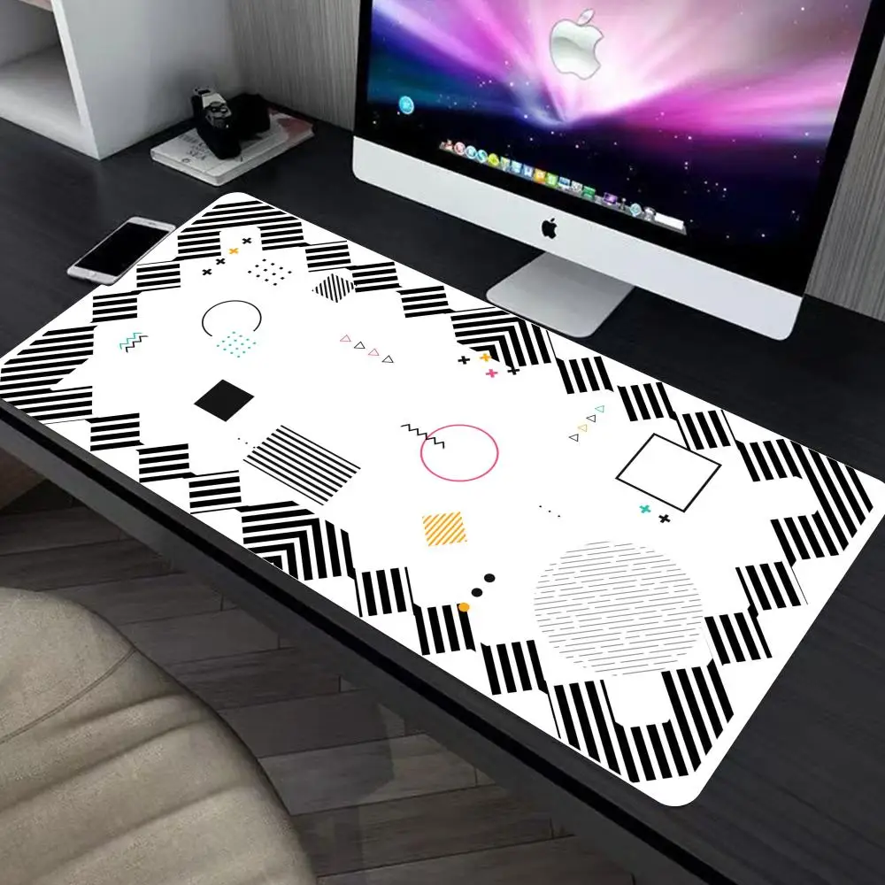 

European terrazzo style Mouse Pad large keyboard mouse desk pad non-slip rubber gaming mouse pad laptop mouse carpet