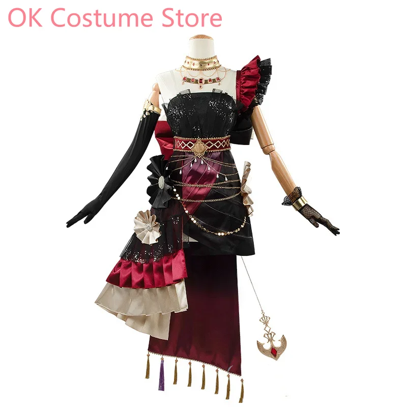 [Aangepast] Spel Umamusume: Mooie Derby Gold Ship Cosplay Kostuum Prachtige Uniform Jurk Halloween Outfit Vrouwen Nieuw