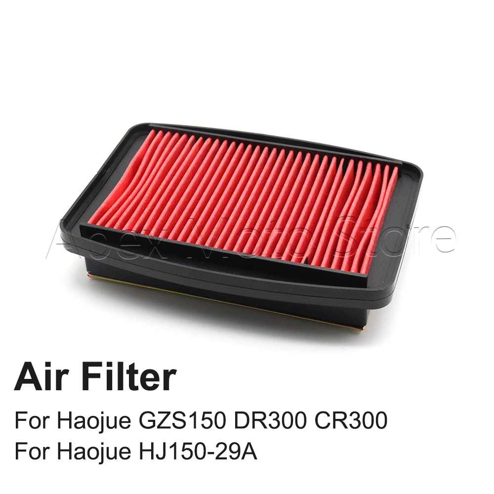 

Motorcycle Accessories Air Filter Intake Cleaner For Haojue GZS125 GZS150 DR250 DR300 CR300 XCR300 TR300 HJ150-29A
