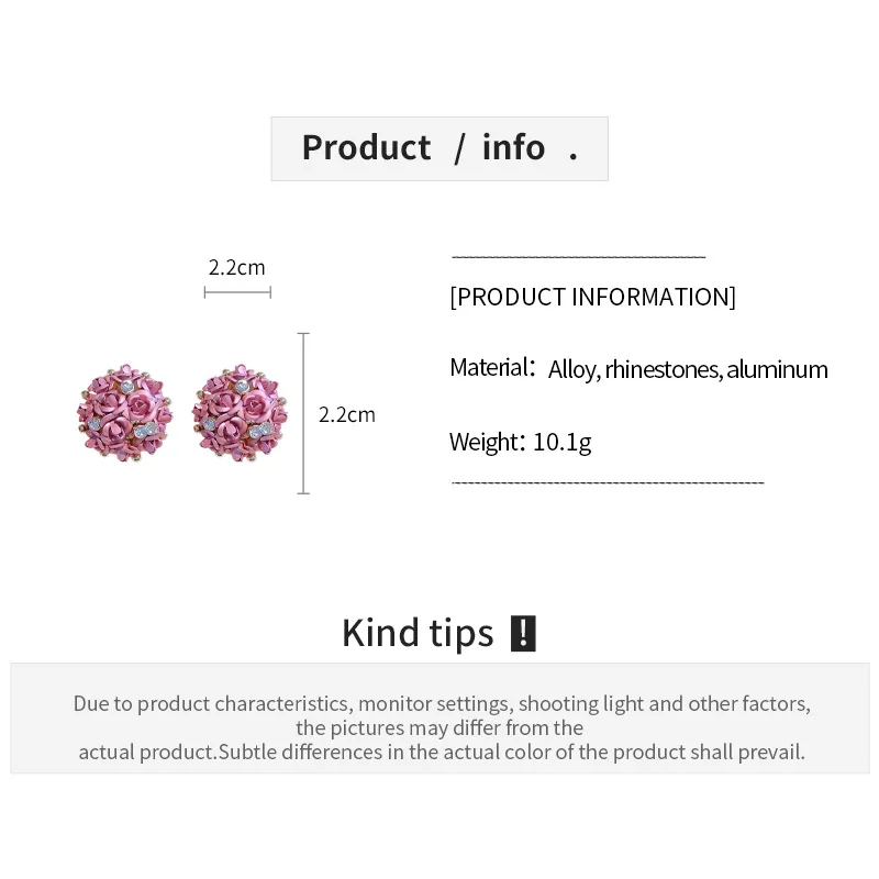 الحلو نمط ثلاثي الأبعاد العنقودية زهرة القرط للنساء رائعة حجر الراين وأقراط الزفاف حفل زفاف مجوهرات ث