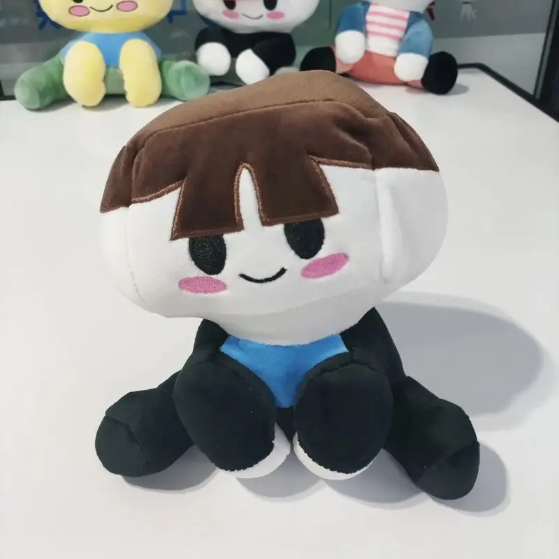 Blox Buddies Plüschtiere, Cartoon-Mädchen, schwarzer Hut, gelbe dekorative Puppe, gefülltes Plüschkissen, Dekoration, Zuhause, Zimmer, Geschenke für Kinder