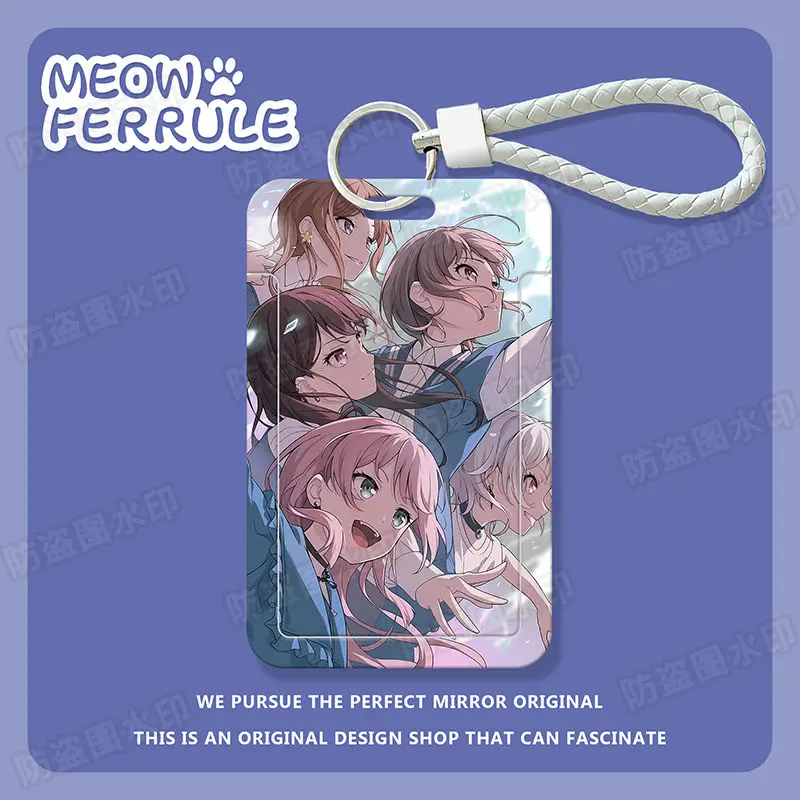 2025 NEWAnime BanG Dream It s MyGO Student Card Cover Set Access Cards Bank ID Holder Retractable Credit Card Protective Sleeves