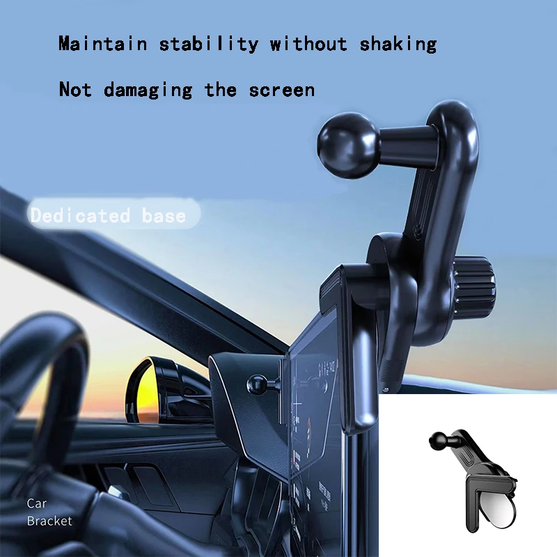 Universal Untoom Mobile Phone Holder Base for Car Display Screen17mm Ball Head GPS Bracket Sticker Base for Tesla Model 3/Y/S/X