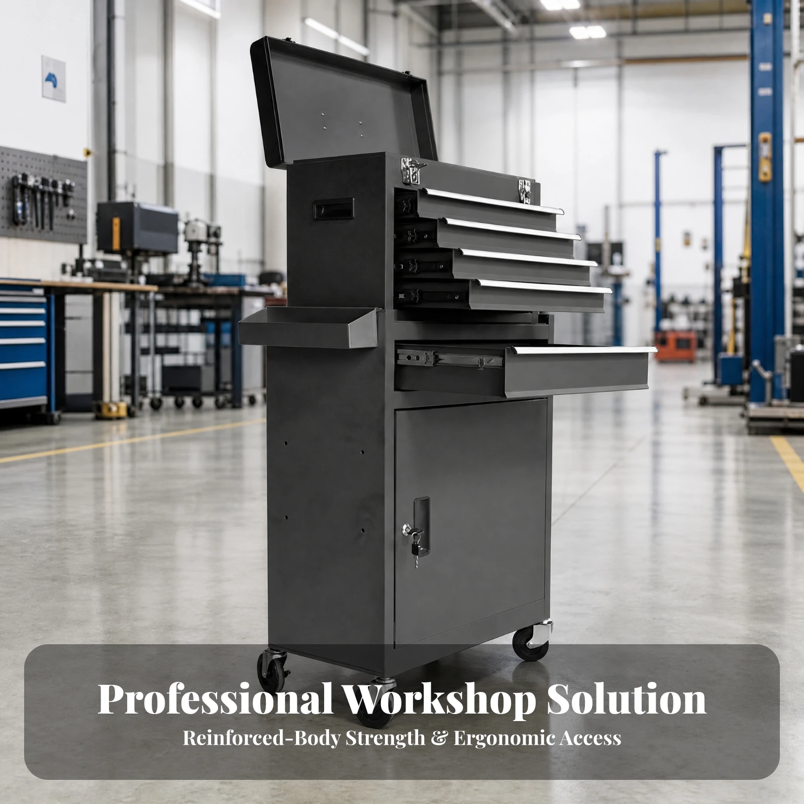 Wózek narzędziowy na kółkach z – Tools Trolley For Workshop recenzja i cena