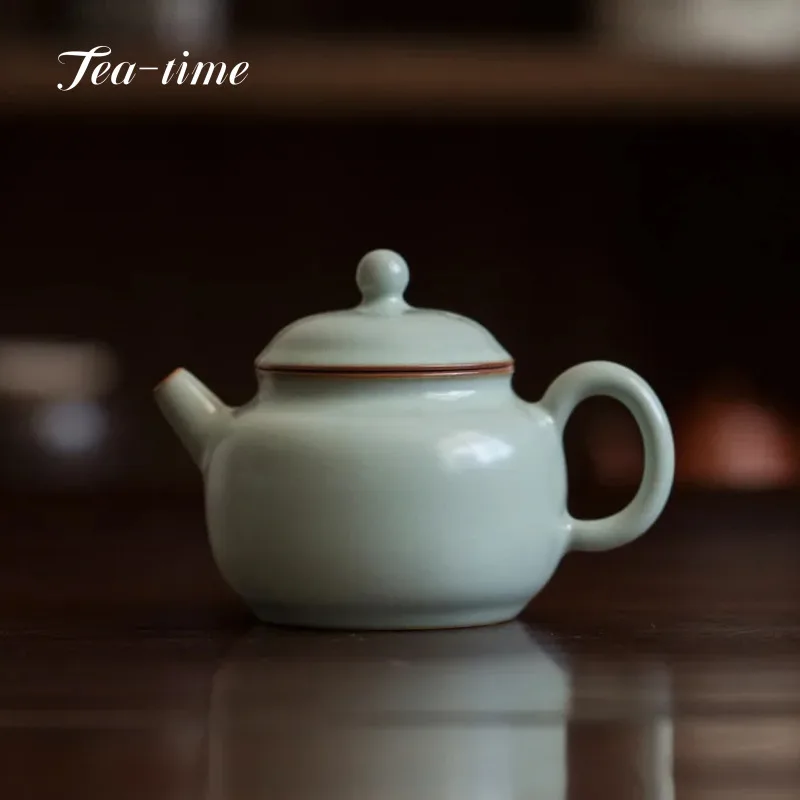 

Керамический чайник ручной работы, 140 мл, в стиле ретро