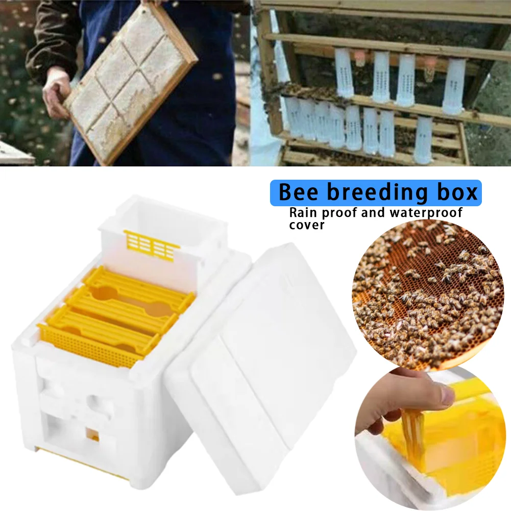 5-1PC Bee Hive Foam Beekeeping Box King Beehive Pollination Boxe Garden Bee Keeping Bee Tool Nest Case Beekeeper Mating Supplies view 2