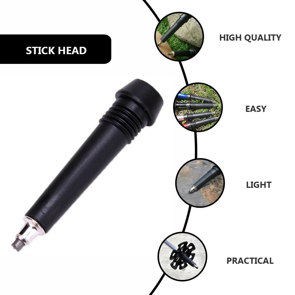 

4Pcs Carbon Tungsten Steel Walking Sticks Tips Heavy Duty Trekking Pole Caps Shock Resistant Outdoor Climbing Accessories