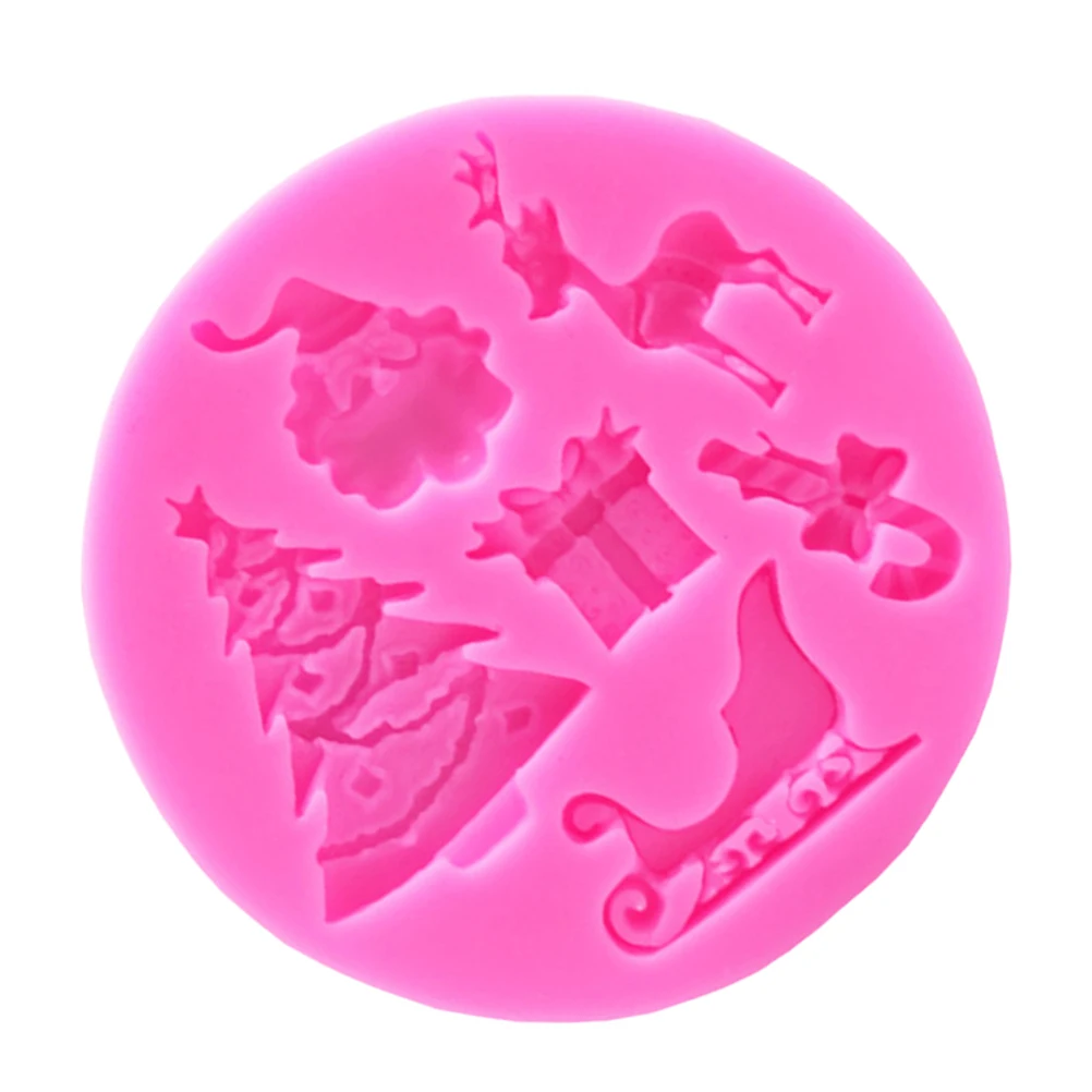

Silicone Christmas Tree Santa Claus Cake Mold Premium Non-Stick DIY Bakeware Fondant Chocolate Candy Ice Cube Jelly Molds