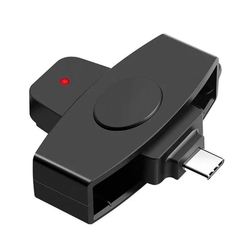 Lector de tarjetas CAC inteligente, lector de tarjetas USB, tipo C, Banco T, ejes, tarjeta SIM de declaración, Tarjeta I & C, lector de tarjetas de identificación para lectura de tarjetas Windows