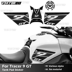 Motorcycle Fuel Tank Sticker Oil Gas Cap 3D Decal Protector Waterproof For TRACER 9 GT tracer9 gt tracer 900 2021 2022 2023
