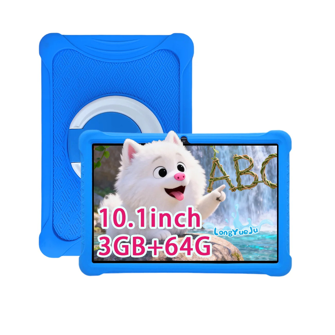 新しい 10.1 インチ子供用 t Android 12 キッドタブレット 3GB RAM 64GB ROM、ペアレンタルコントロール、2+5MP、5G、IPS 1280*800