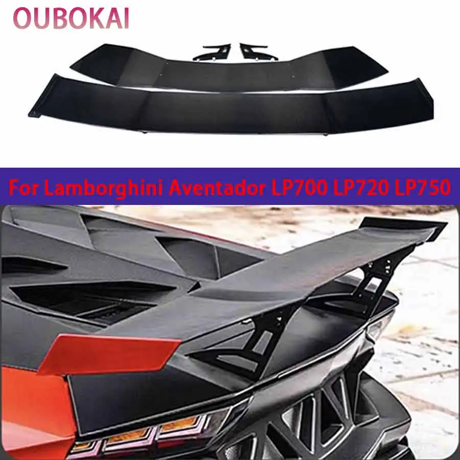 For Lamborghini Aventador LP700 LP720 LP750 carbon fiber Tail fins Rear Spoiler Guide Wing Rear Wing diverter Car Body Kit