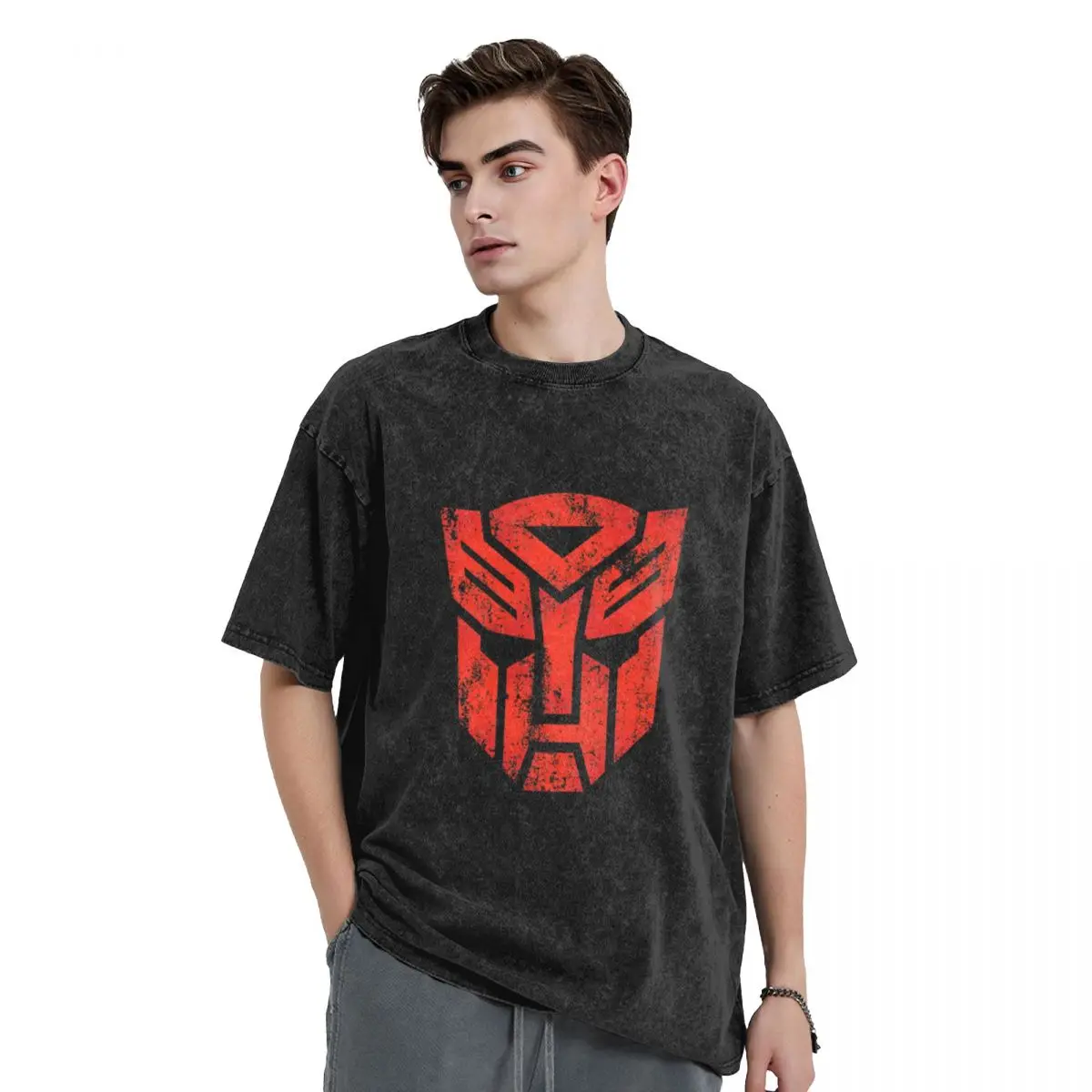 Autobots Logo · Distressed T-Shirt quick drying sweat mens graphic t-shirts pack