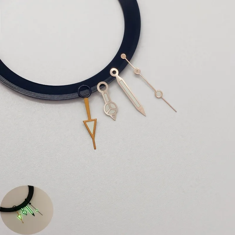 Watch Modification Accessories for NH34 Hands for GMT Strong Green Luminous Mechanical Watch Hands Diving Watch Hands Accessorie