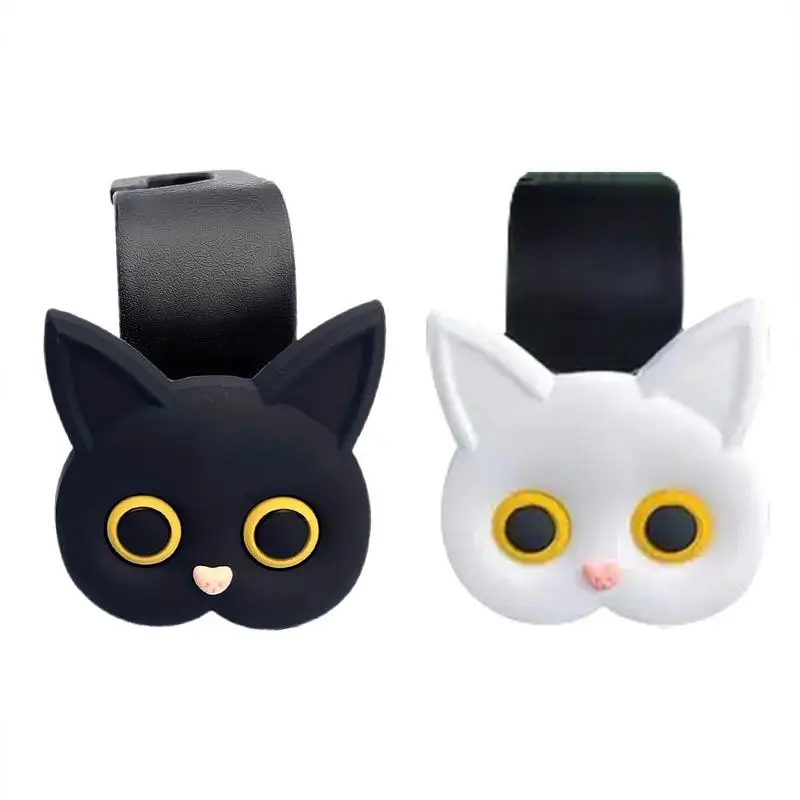 Car Bag Hooks Multipurpose Cat Car Purse Hook 2PCS Cute Trucks Storage Hanger Vehicle Hooks With 44 Lbs Bearing Load For Cars