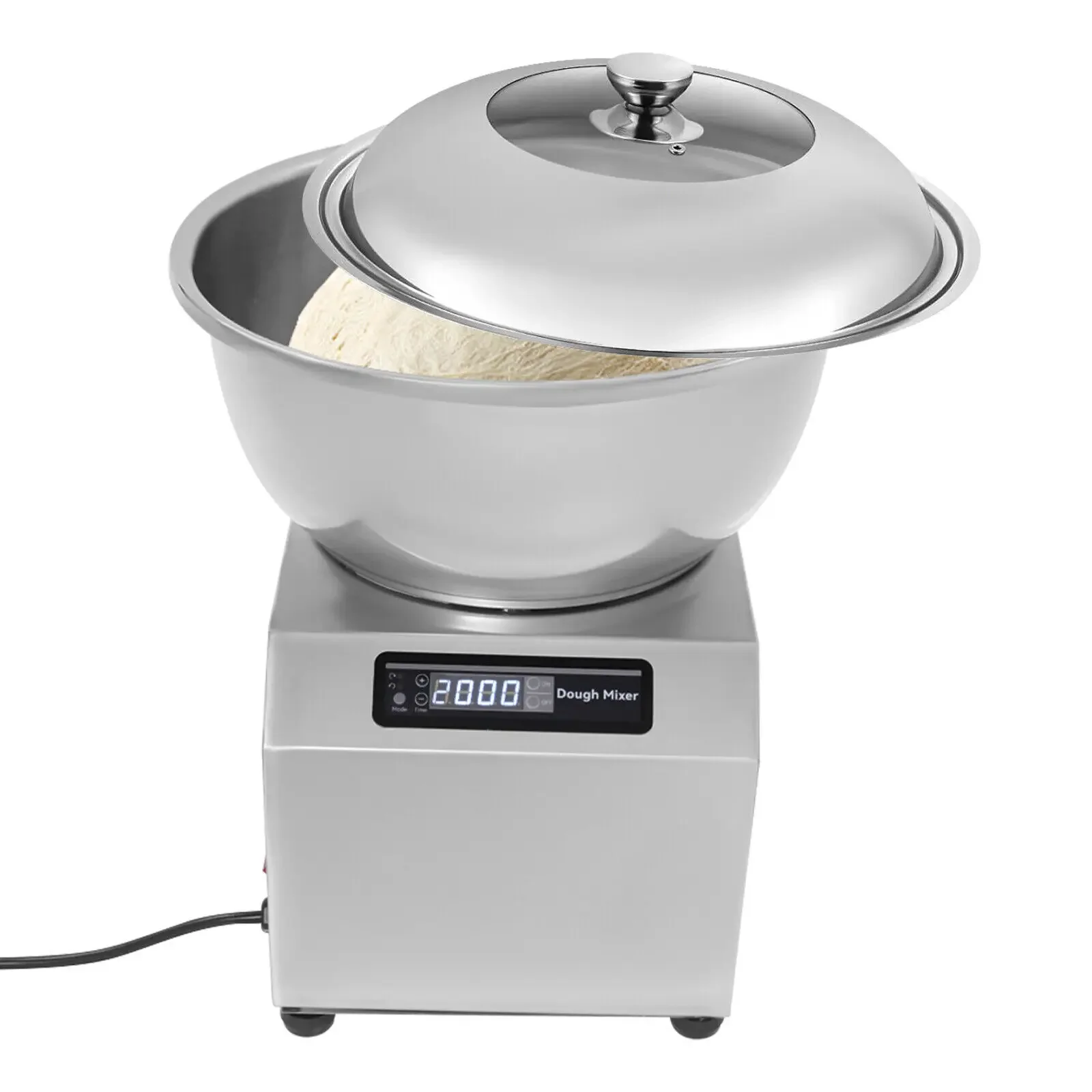 8kg(18파운드) 상업용 반죽 믹서 - 헤비듀티 전기 반죽 반죽기, 1500W(2HP)