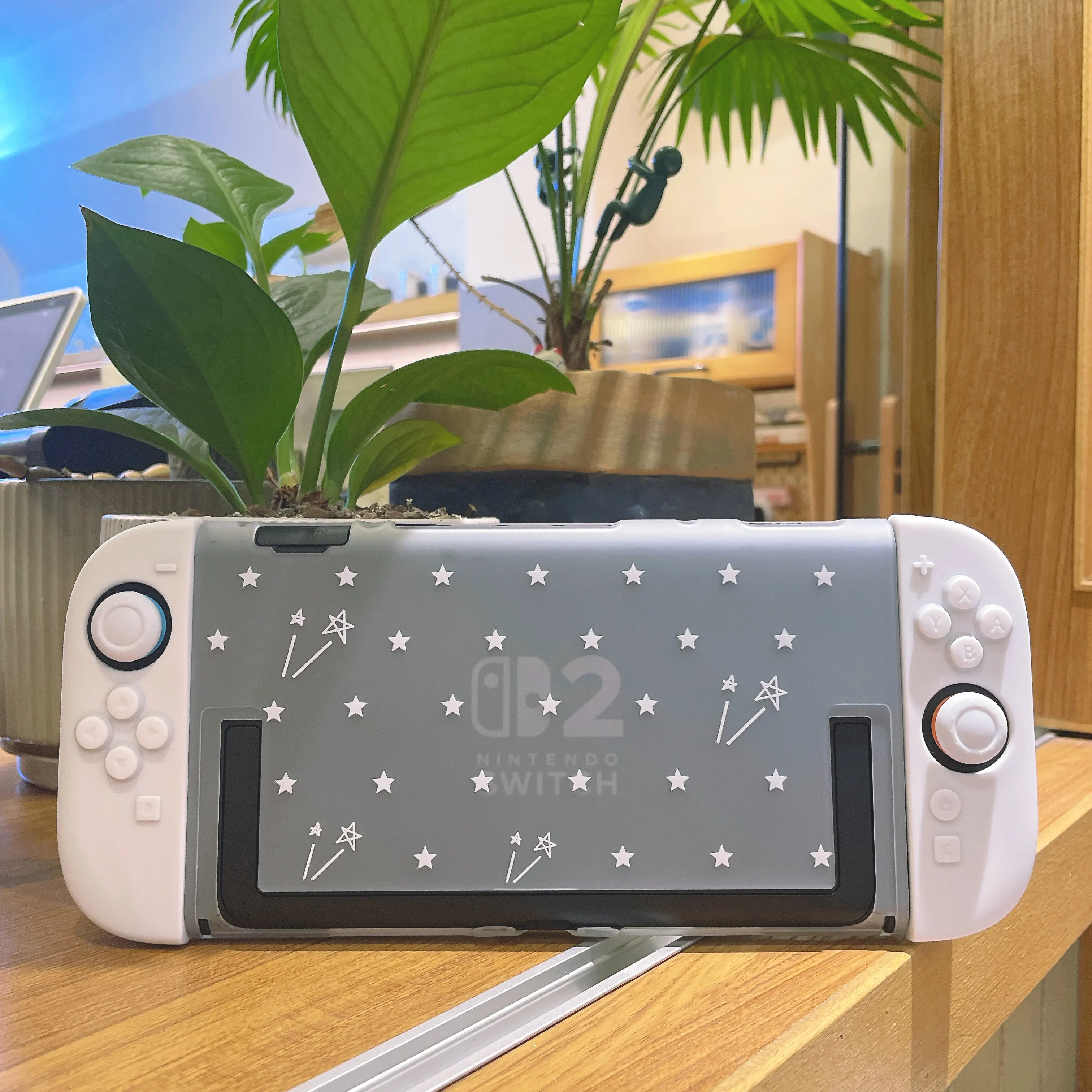 

Ins Style Transparent Protective Cover for Nintendo Switch 2 Silicone Soft-shell for Joy-Con NS2 Shock-Resistant Protective Case