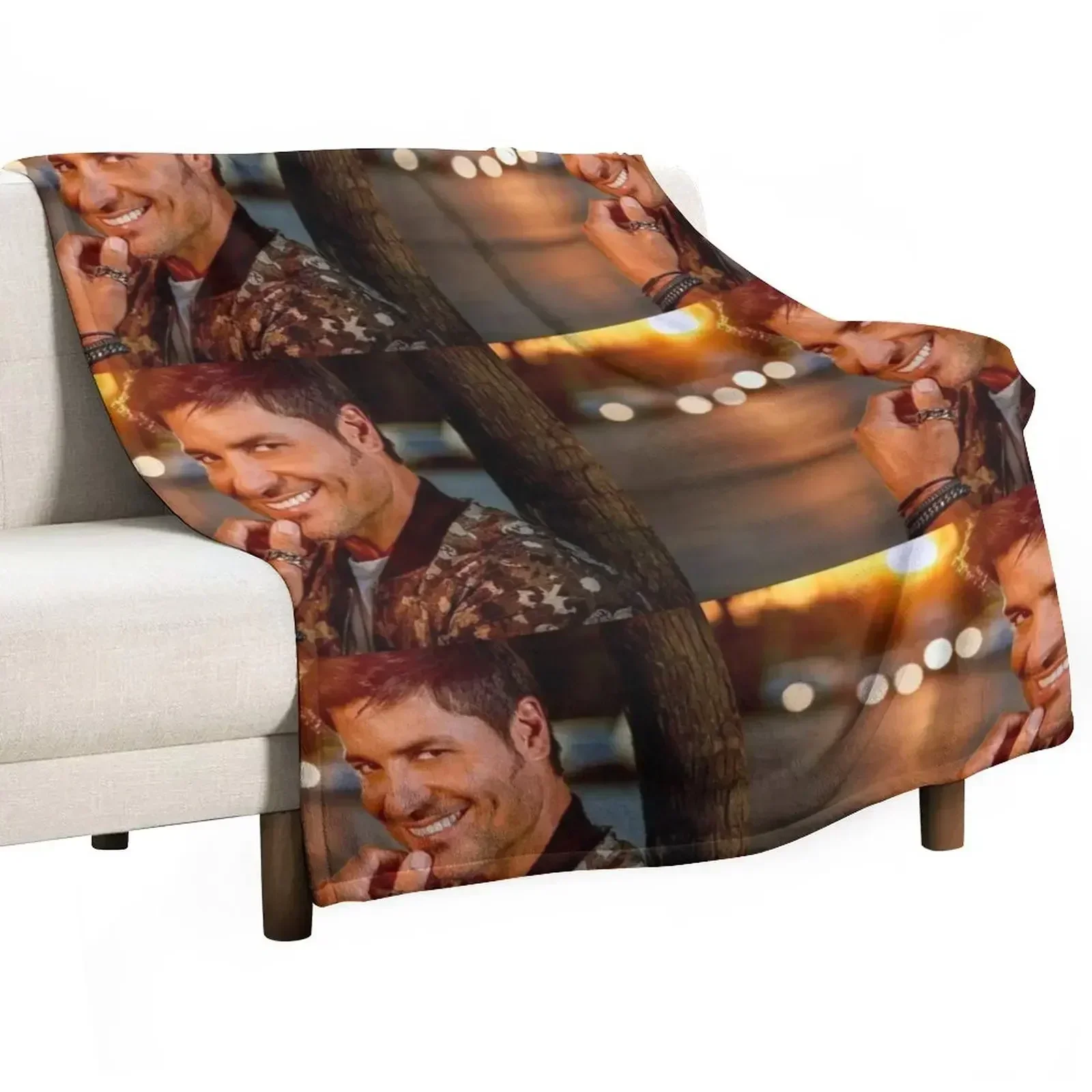 

chayanne classic photoshoot Throw Blanket Picnic Sofa Quilt Blankets