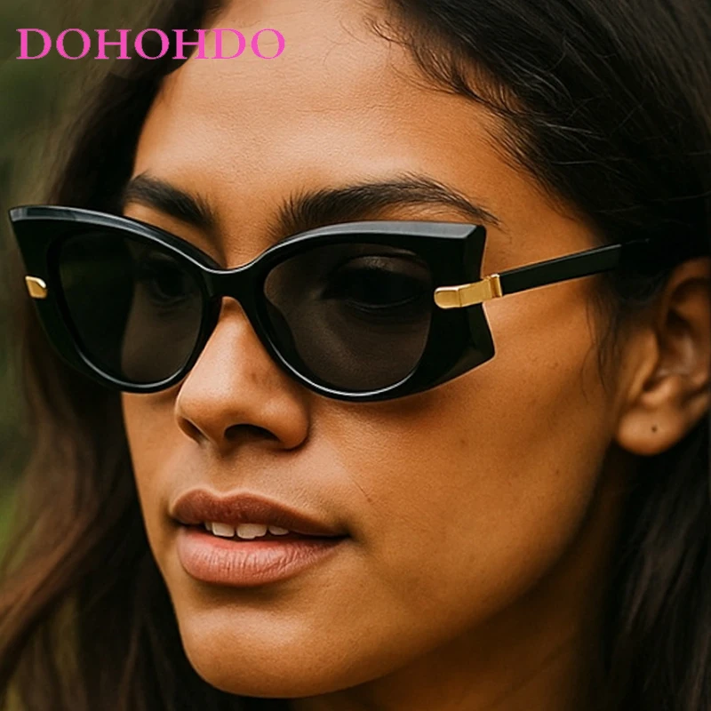 

New Fashion Retro Cat Eye Women Sunglasses 2025 Luxury Designer Men Sunglass Outdoor Travel Shade Ladies Sunglasses Lentes UV400