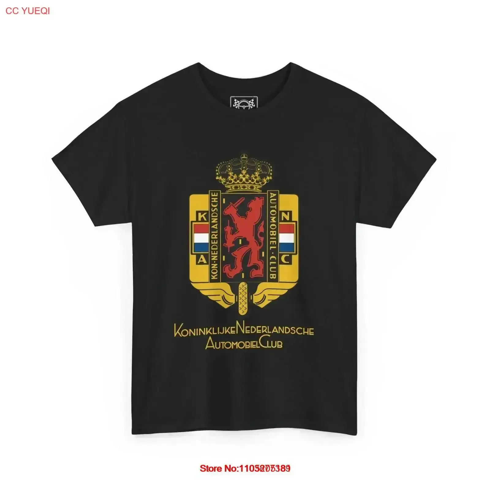 Dutch Automobile Club Vintage T Shirt Netherlands Racing Cars Race Fans Washed graphic Comfortable Slightly vintage Washed