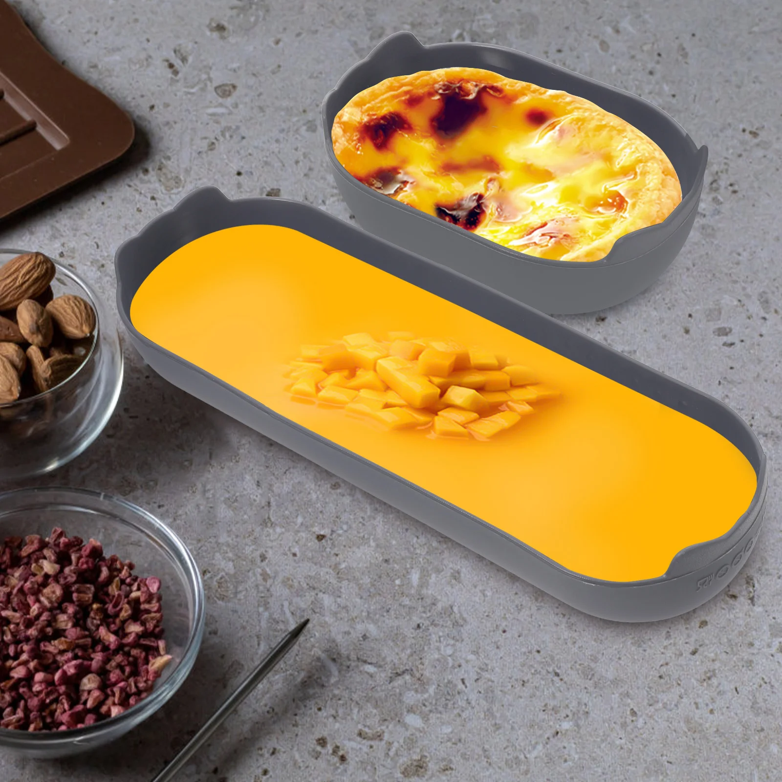 

Silicone Cake Mold Heat Resistant Pan Baking Accessory Multi Function Non Stick Dish Professional Bread Oven Tool