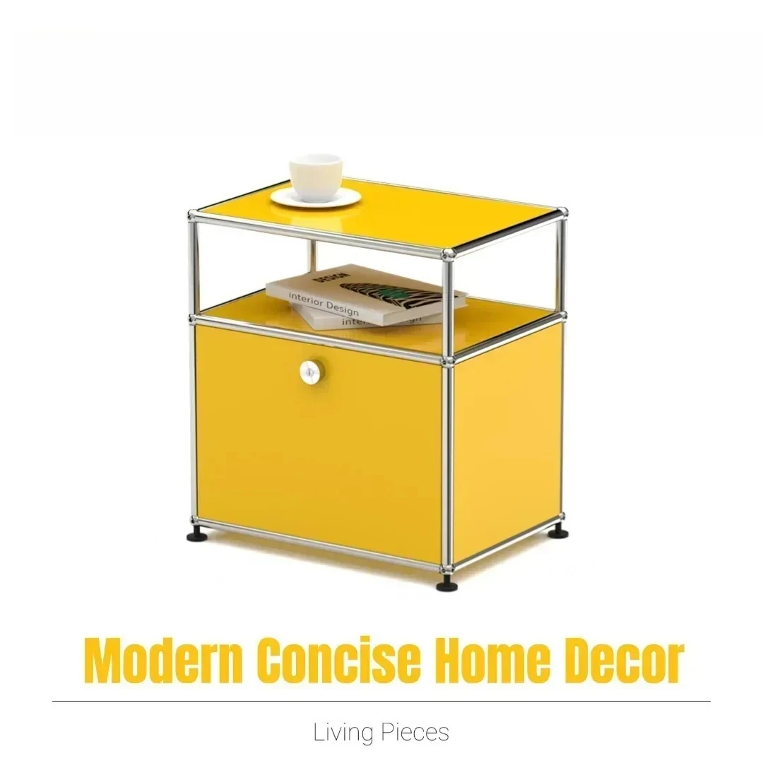 البائع الساخن |   طاولة سرير أنيقة بجانب السرير، أثاث غرفة نوم، جميع خزانة تخزين معدنية قابلة للتخصيص لمرحاض