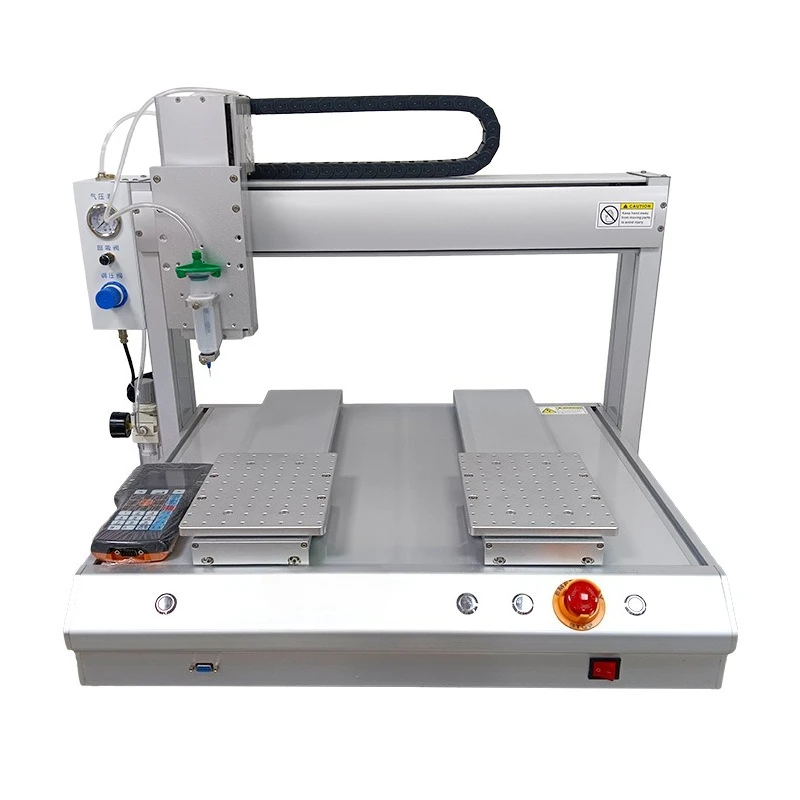 Duplex check point glue machine Desktop automatic high-speed hot melt glue machine glue drop machine