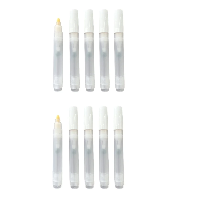 Pack of 10 Refill Able Markers Pen Reduce Waste with Reused Design for Artist 77JC