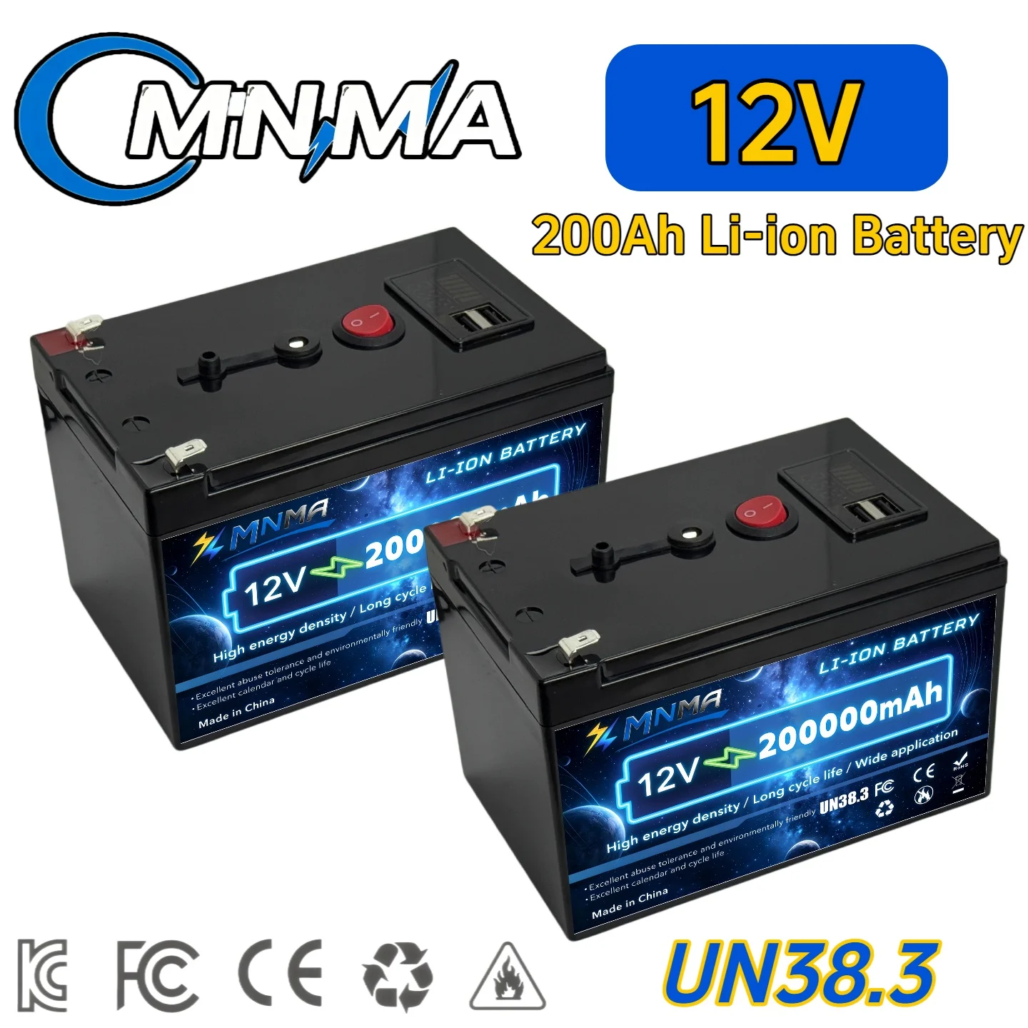 

150Ah high-capacity 12V LiFePO4 battery 4000+deep cycle power battery are suitable for solar energy, ships, and fish explorers